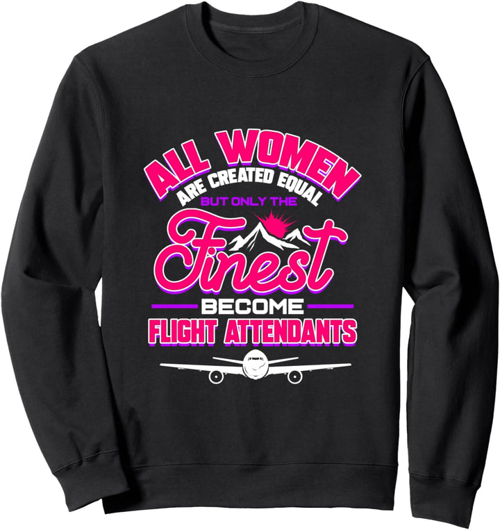 Flugbegleiter Stewardess Flugbegleiterin Geschenk Sweatshirt