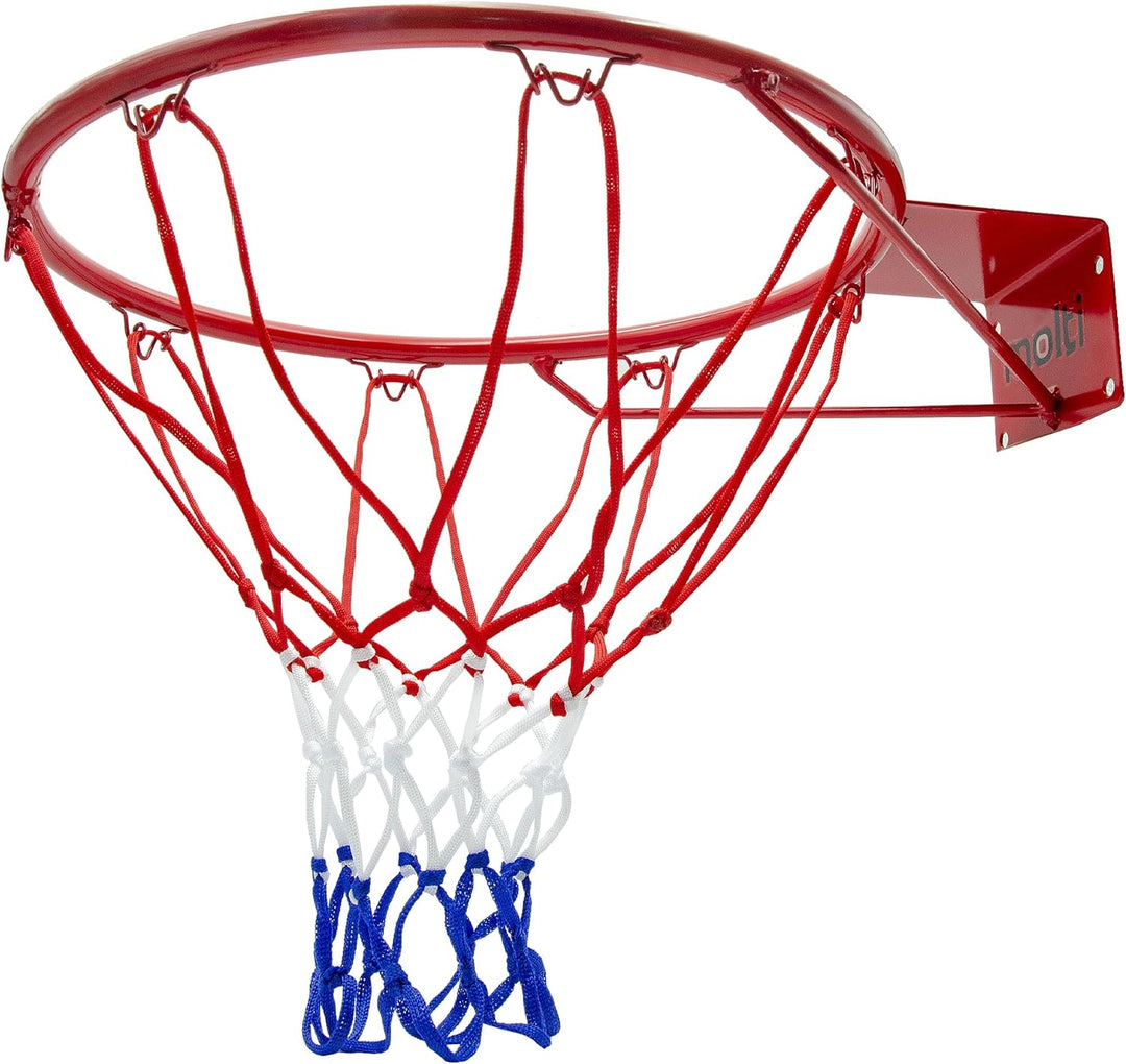 molti HangRing Ø45cm Ø37cm Basketballring Set mit Ball Basketballkorb BasketballNetz und Befestigung
