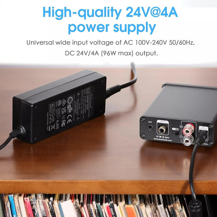 AC 100-240V DC 24V/4A 96W Netzteil Adapter für Verstärker/Lautsprecher/Monitor (24V/4A), 24V/4A