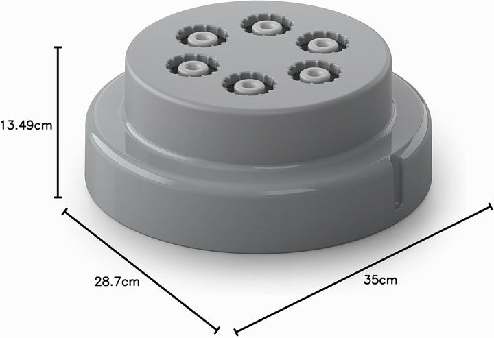 Philips Pastamaker – vollautomatisch, Wiegefunktion, 4 Formaufsätze, weiss/rauchgrau