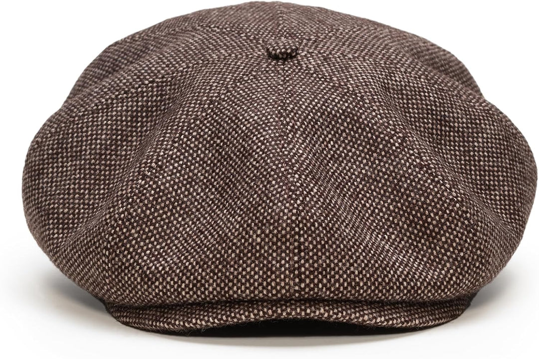 Sterkowski Peaky | 100% Harris Tweed Schiebermütze für Herren und Damen | Warm Komfortabel Newsboy C