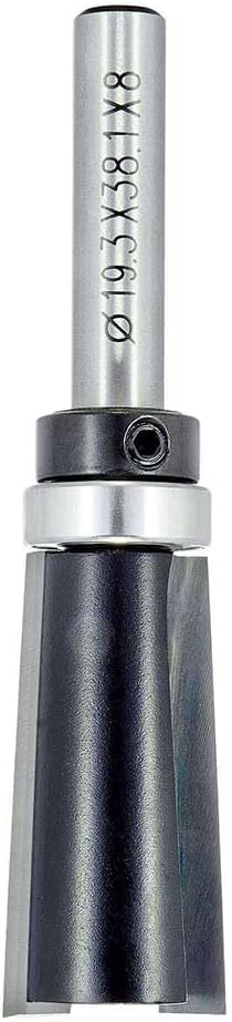 Trend Trade Kugelgelagerter Schrägfräser für Türen, 8 mm Schaft, 19.3 mm Schnittdurchmesser, 38.1 mm