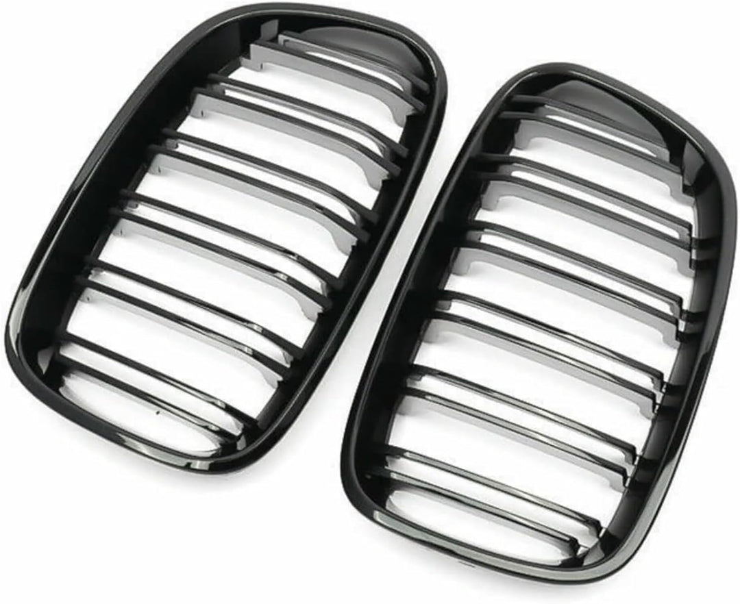 YIUBCZOQI F20 F21 Grill Passend für BMW 1er F20 F21 Nieren Schwarz 2011 2012 2013 2014 F20 Kühlergri