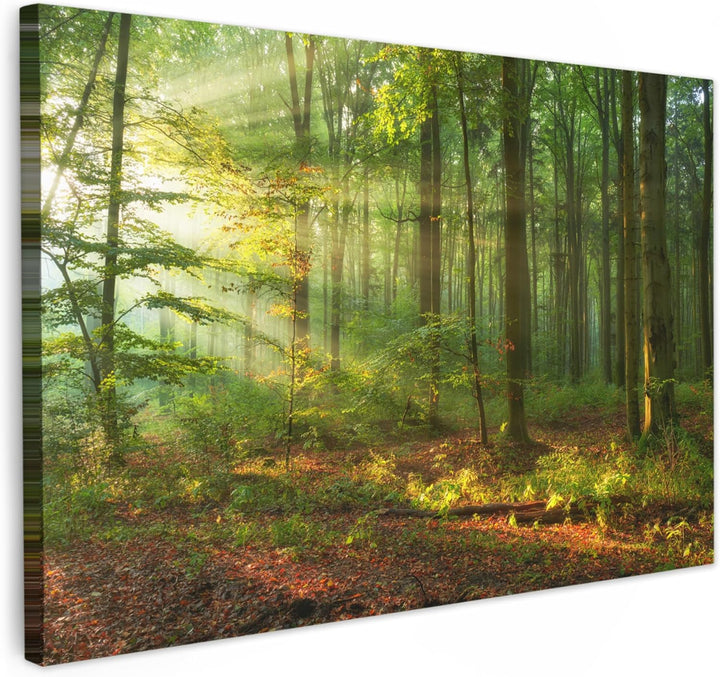 MuchoWow© Bild auf Leinwand Gross 120x80 cm XXL Schlafzimmer Bilder Wand Deko Wohnzimmer Modern Wand