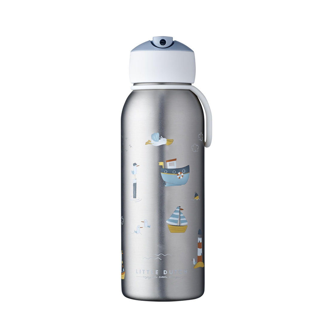 Mepal - Thermoflasche Flip-Up Campus - Isolierte Trinkflaschen Little Dutch - Edelstahl Thermosflasc