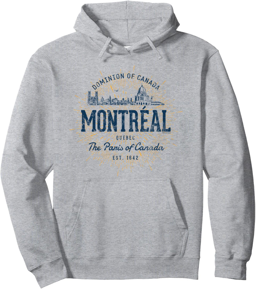 Kanada Retro Stil Vintage Montreal Pullover Hoodie