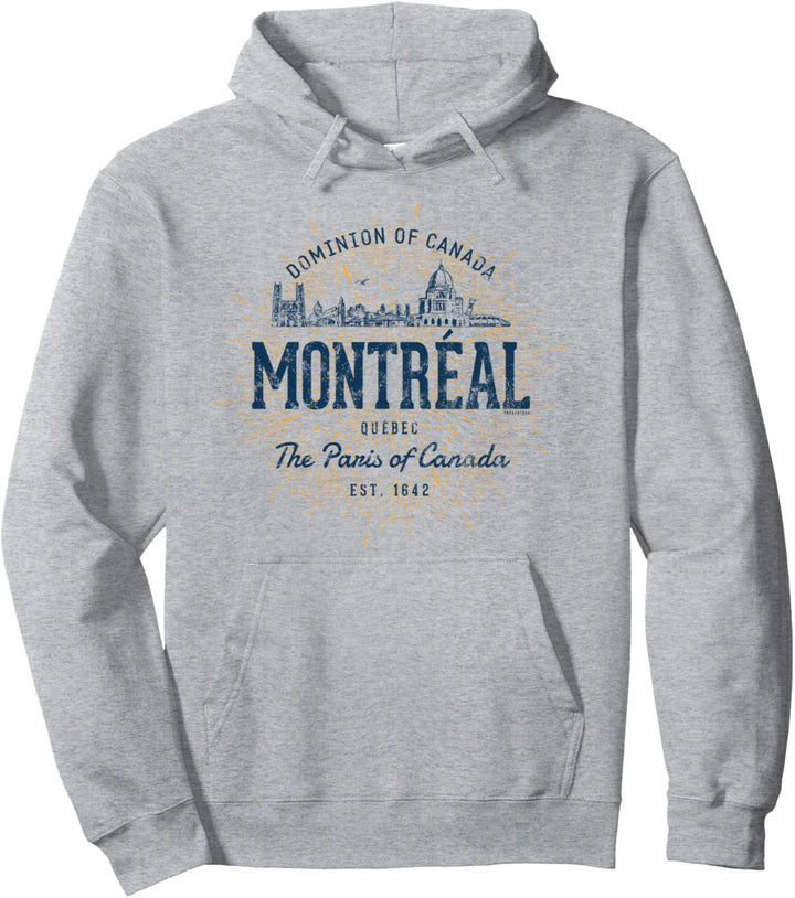 Kanada Retro Stil Vintage Montreal Pullover Hoodie