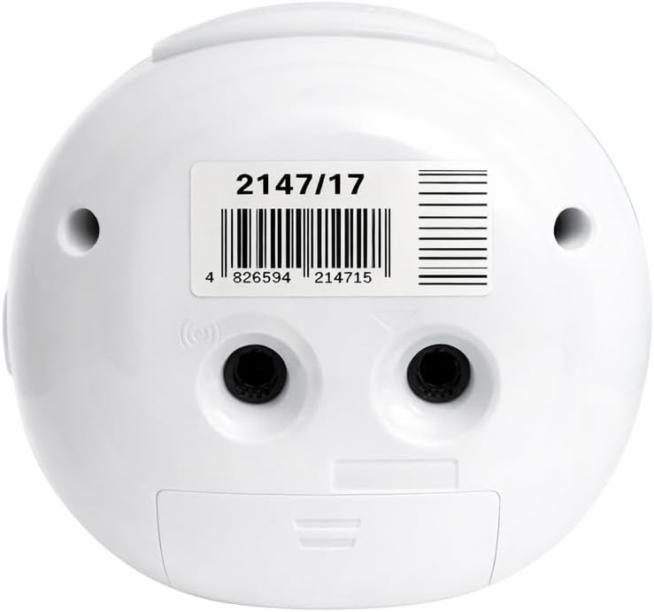 Atlanta Kinderwecker ohne Ticken mit Lernzifferblatt Licht Snooze Quarzwecker - 2147/17 (Rosa/Weiss)