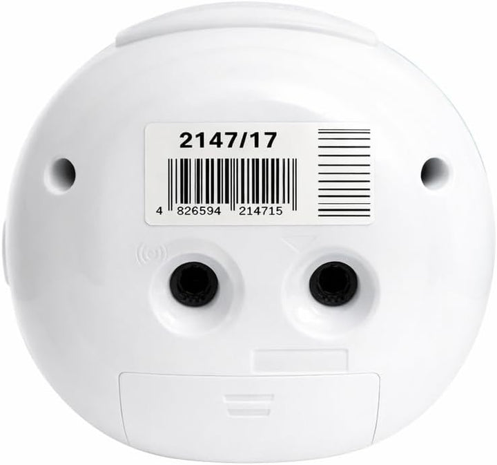 Atlanta Kinderwecker ohne Ticken mit Lernzifferblatt Licht Snooze Quarzwecker - 2147/17 (Rosa/Weiss)