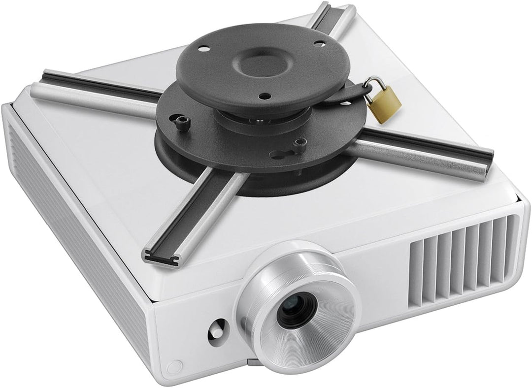 deleyCON Universal Beamer Projektor Deckenhalterung +-15° Neigbar - 360° Schwenkbar - bis 20Kg - Dec