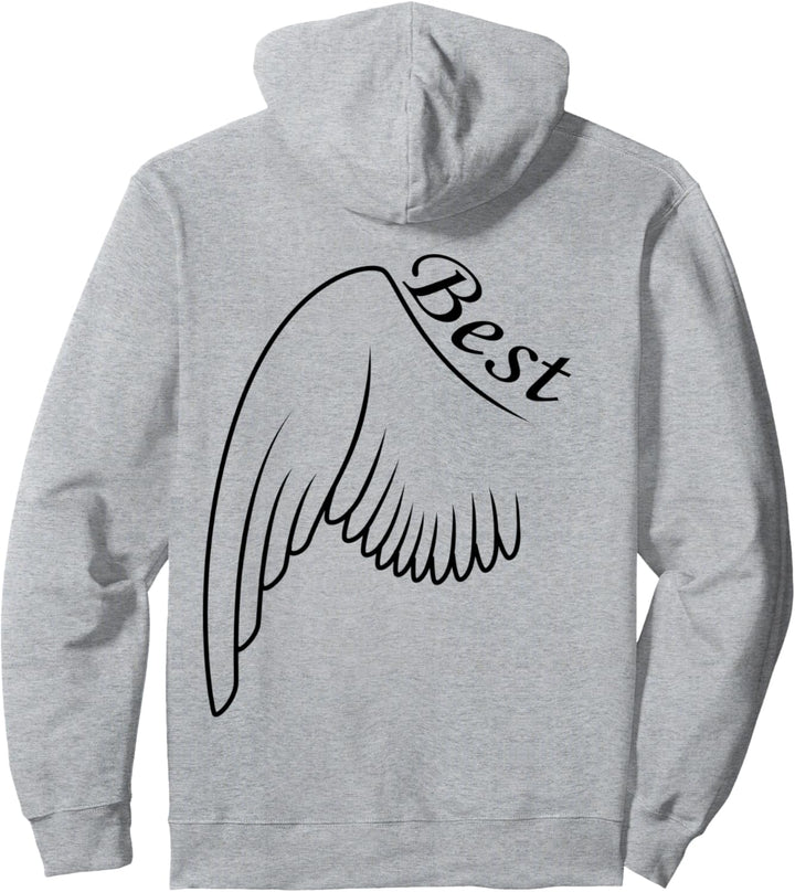 Best Friends Engelsflügel Beste Freunde Partnerlook Pullover Hoodie