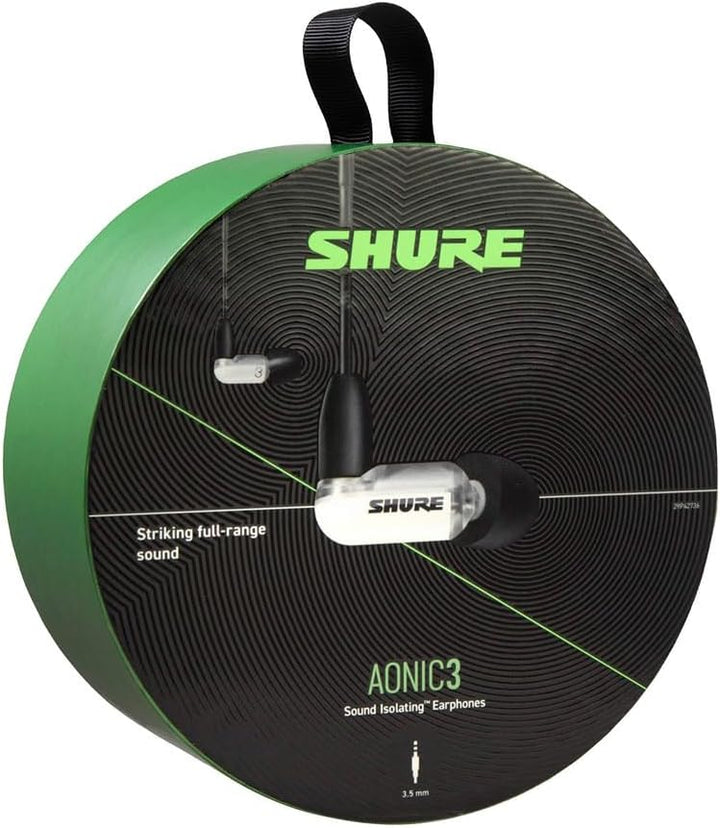 Shure AONIC 3 kabelgebundene Sound Isolating Ohrhörer, transparenter Klang, ein Treiber, In-Ear, abn
