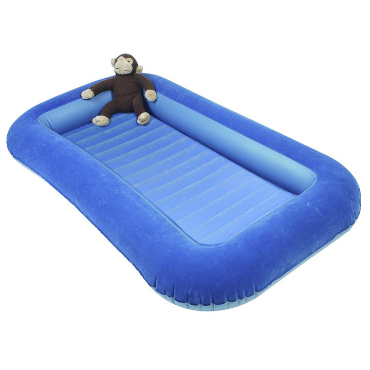 Airlock Camping Junior Luftmatratze mit Seitenpolstern, blau