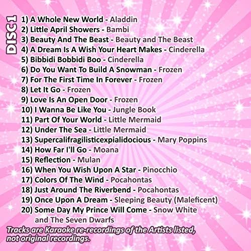 Mr Entertainer Big Karaoke Hits of Princess Party - Double CD+G (CDG) Pack. 40 Best Ever Girls Kids