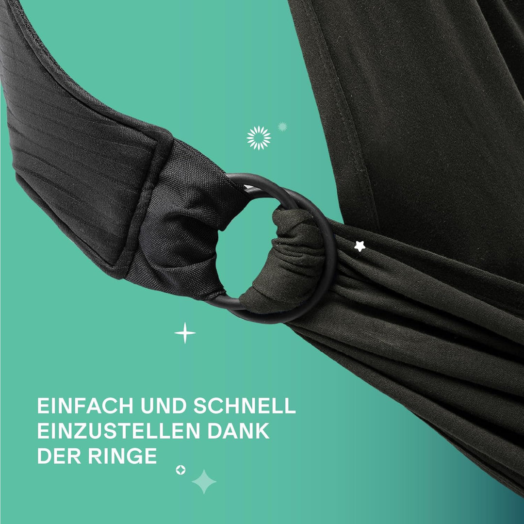Koala Babycare Babytragetuch - Einfach anzuziehen - Elastisches Tragetuch bis zu 15 kg - Verstellbar