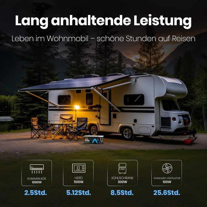 12V 200AH Selbsterwärmung LiFePO4 Lithium-Batterie mit 200A BMS über 5000 Mal Tiefzyklus -20℃ Tiefte