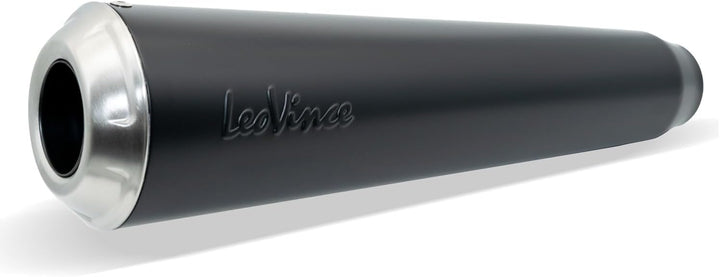 Endschalldämpfer LeoVince SLIP-ON CLASSIC RACER Black Edition, Edelstahl schwarz, mit Zulassung für