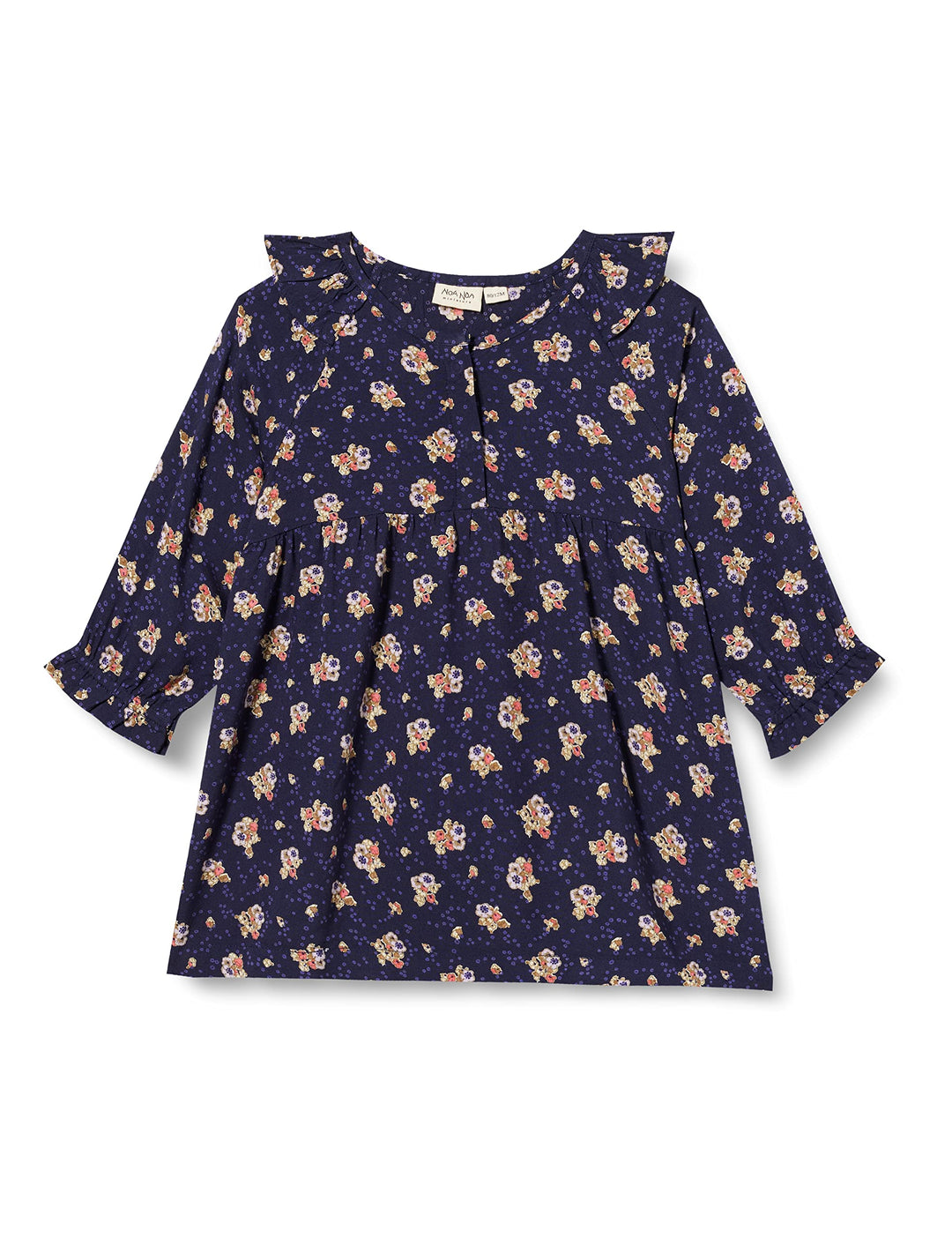 Noa Noa Baby-Mädchen Nurannm Dress 68 Print Blue, 68 Print Blue