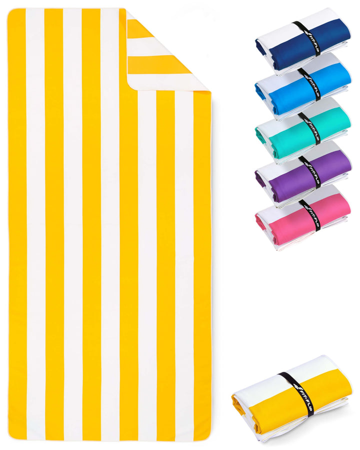 Fit-Flip Strandtuch XXL aus Mikrofaser - leicht und schnelltrocknend - 100% recyceltes Strandhandtuc