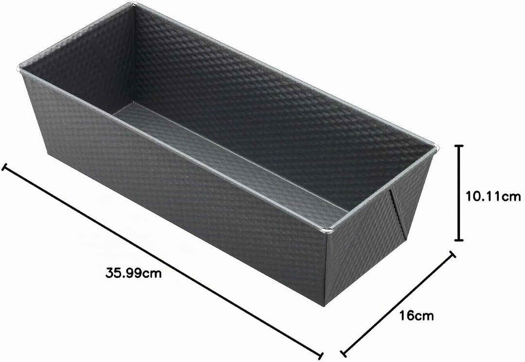 Original Kaiser Brotform 35 cm rechteckig für 1500 g Brote, Kastenform Kuchen Brote, antihaftbeschic
