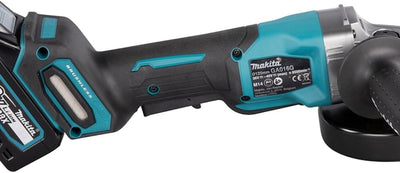 Makita GA016GM201 Akku-Winkelschleifer 40V max. / 4,0 Ah, 2 Akkus + Ladegerät im MAKPAC, Petrol mit