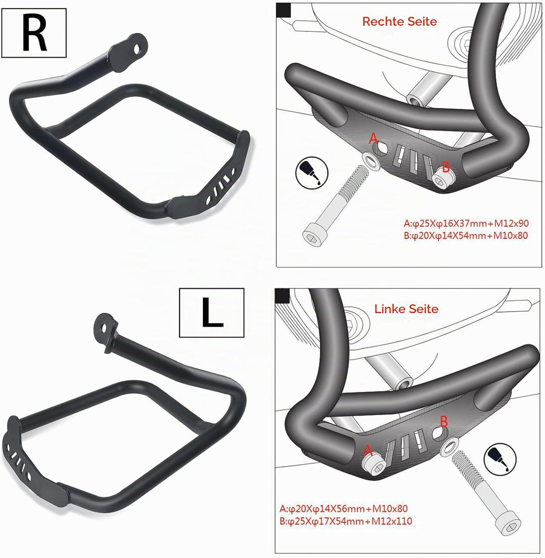 RNINET 2014-2023 Motor Sturzbügel Frame Sturzschutz Stossstange Crash Bar Für R-Nine-T Pure Racer Sc