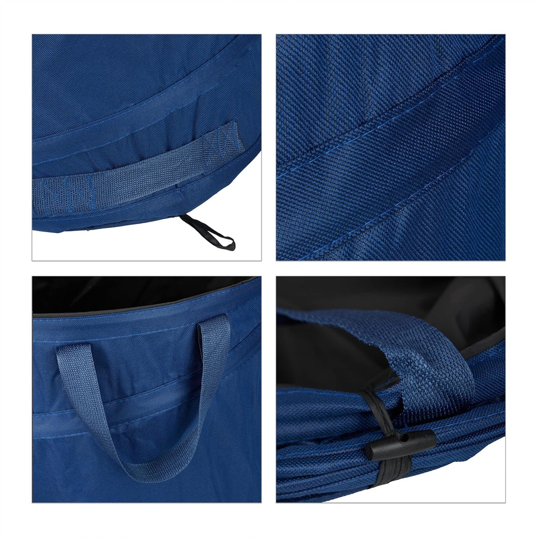 Relaxdays Laubsack, selbstaufstellend, 3er Set, 85 L, Pop Up Gartensack, mit 3 Griffen, UV-beständig