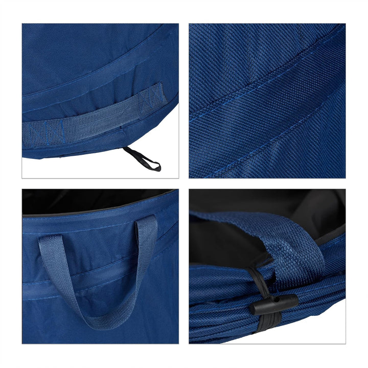Relaxdays Laubsack, selbstaufstellend, 3er Set, 85 L, Pop Up Gartensack, mit 3 Griffen, UV-beständig
