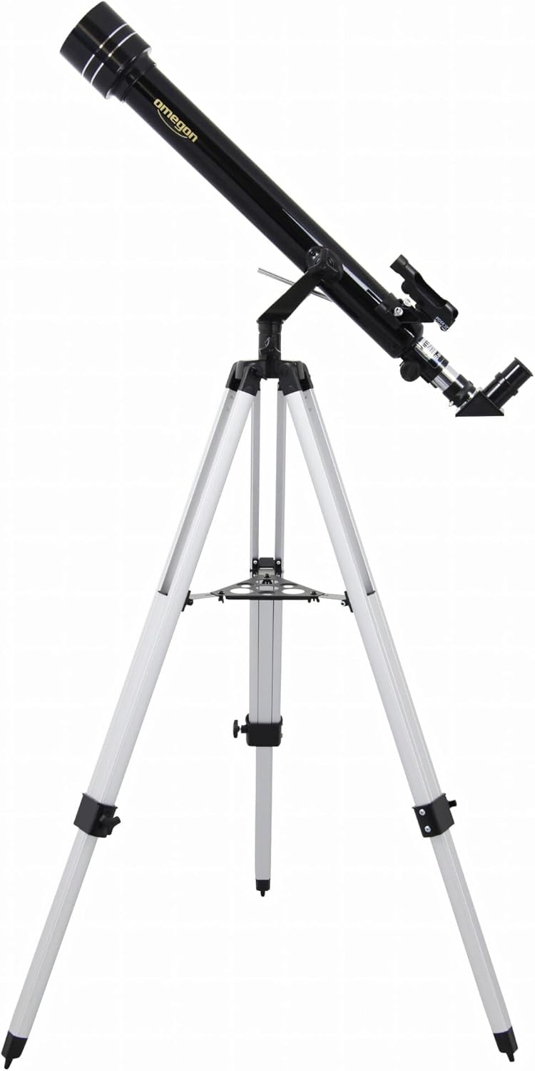 Omegon Teleskop AC 60/700 AZ-1, Linsenteleskop mit 60mm Öffnung und 700mm Brennweite
