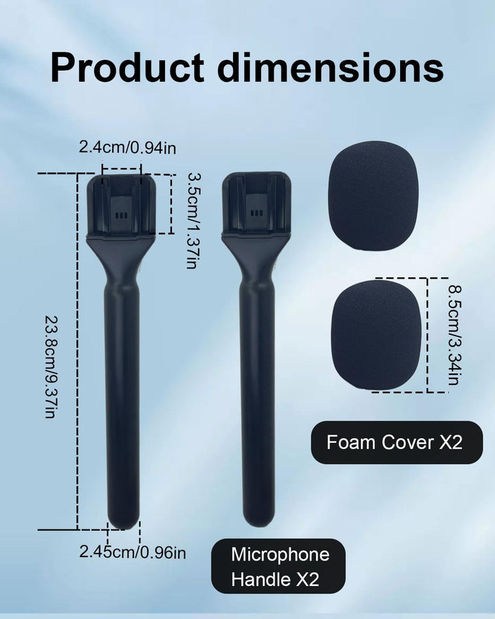 Mic Ständer Halter für DJI Mic Mini/1/2 für Rode Go/GO II für Hollyland Lark M2/A1, Interview Mikrof