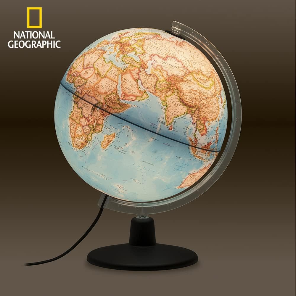 TECNODIDATTICA Globus NATGEO 30 | Offizielle Physikalische Polizei National Geographic Classic | bel