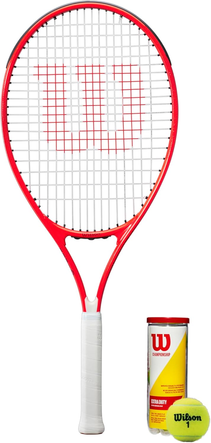 Wilson Federer Tennisschläger 26 Junior und 3 Tennisbällen