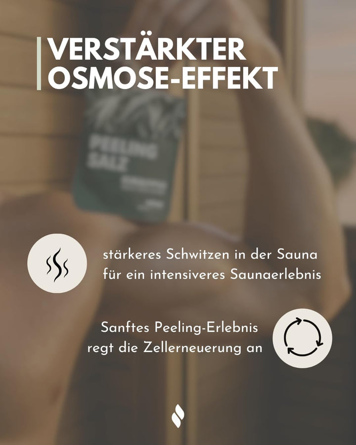 frihed. Wellness Salz Mix - Salzpeeling für Männer und Frauen - Dusch- und Körperpeeling für Sauna,