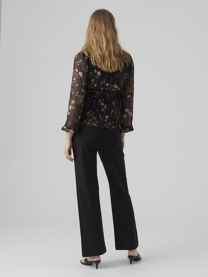 VERO MODA Damen Vmmkammie Straight Jersey Pant Ga Noos Hose XS Schwarz, XS Schwarz