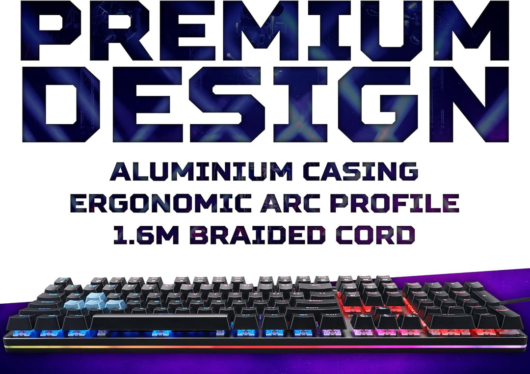 Acer Predator Aethon 303 Kabelgebundene Gaming-Tastatur – Kailh blaue mechanische Schalter,RGB beleu