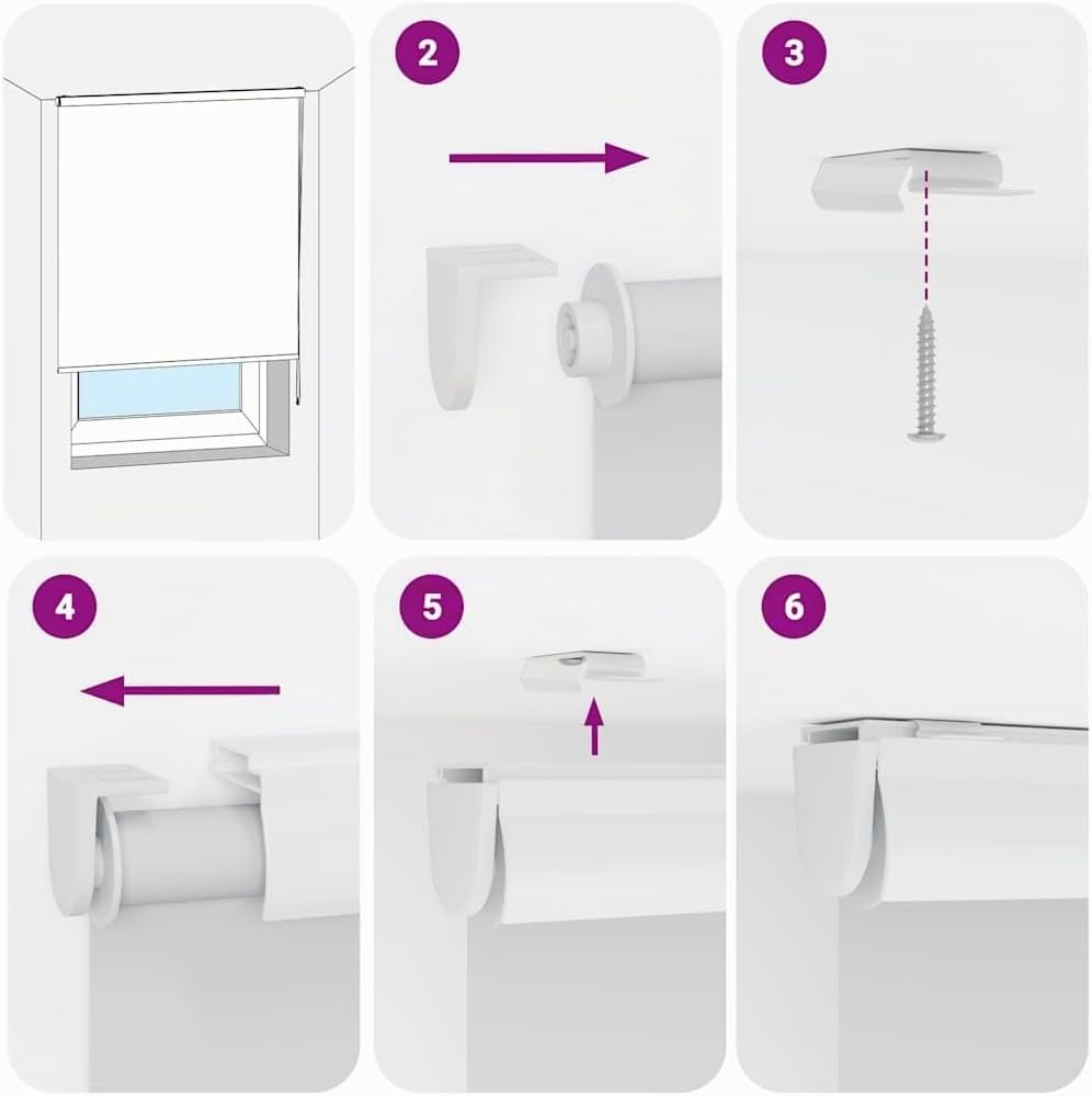 vidaXL Duschrollo mit Kassette 80x240 cm Stoffbreite 76 cm, Duschvorhang, Badewannenvorhang, Seitenz