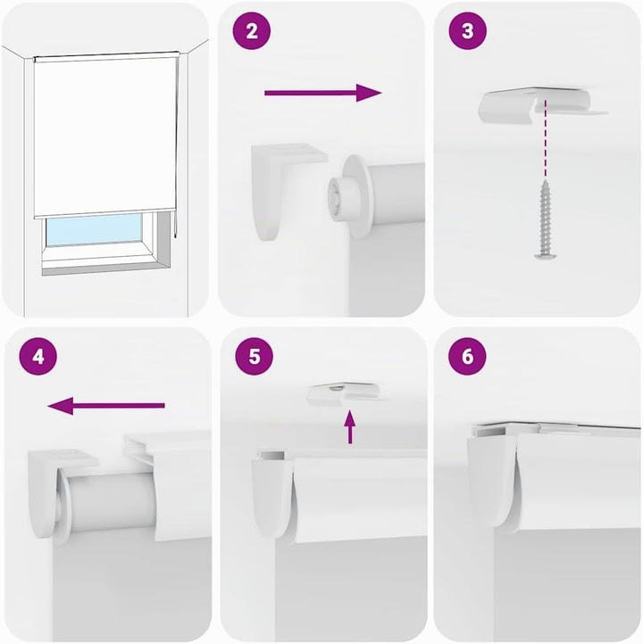 vidaXL Duschrollo mit Kassette 80x240 cm Stoffbreite 76 cm, Duschvorhang, Badewannenvorhang, Seitenz