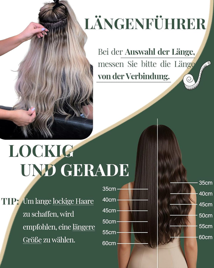 Ugeat Micro Extensions Echthaar Schwarz 1g/Strähnen Haarverlängerung mit Microrings Farbe 1 Schwarz