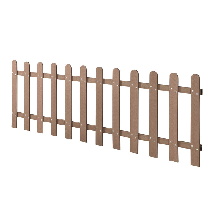 neu.holz WPC Gartenzaun Lattenzaun Holzzaun Gartenzaun Friesenzaun Sichtschutz Braun, Braun
