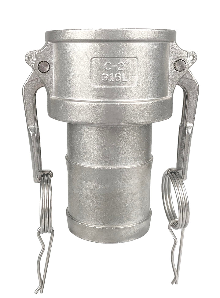 Kamlock Kupplungen Typ C Adapter mit Schlauchtülle (Edelstahl, 11/4") Edelstahl 11/4", Edelstahl 11/
