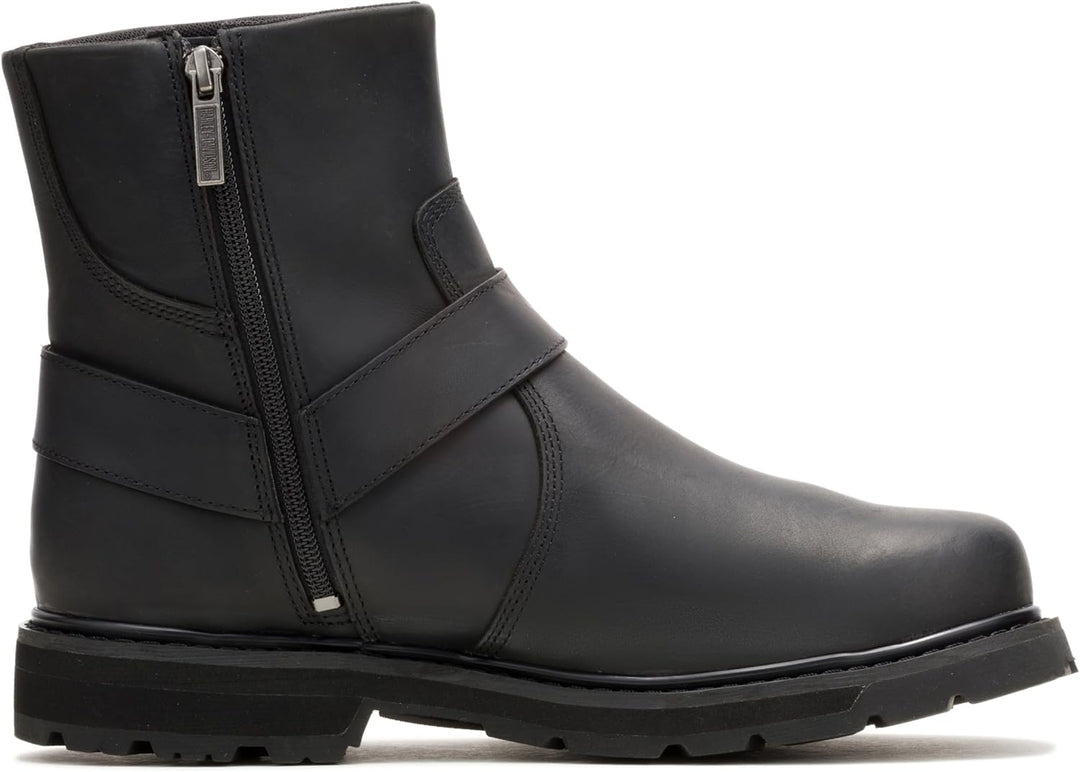 Harley-Davidson Rambert Herren Motorradstiefel aus Leder 45 EU Schwarz, 45 EU Schwarz