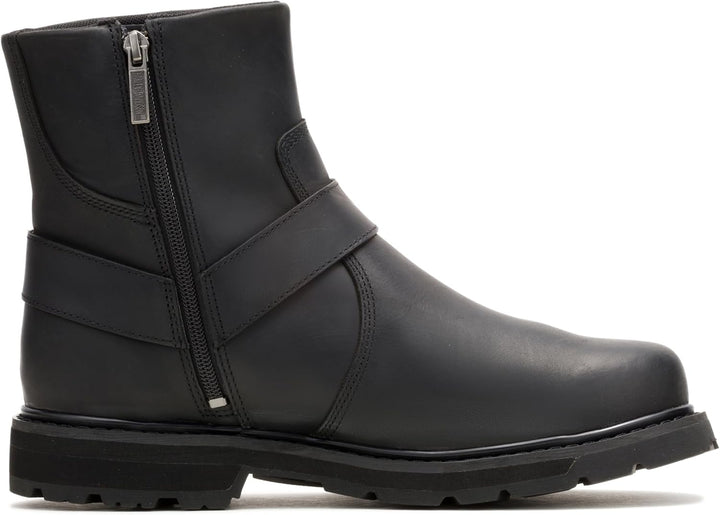 Harley-Davidson Rambert Herren Motorradstiefel aus Leder 45 EU Schwarz, 45 EU Schwarz
