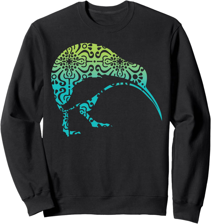 Maori Kiwi Tribal Aboriginal New Zealand Bird Art Sweatshirt