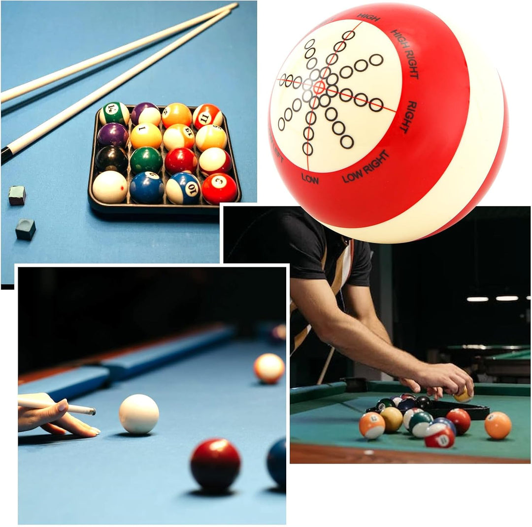 Billard Queueball Trainingsartefakt, Billard Trainingsball Billard Übungszubehör mit 3 Finger Handsc