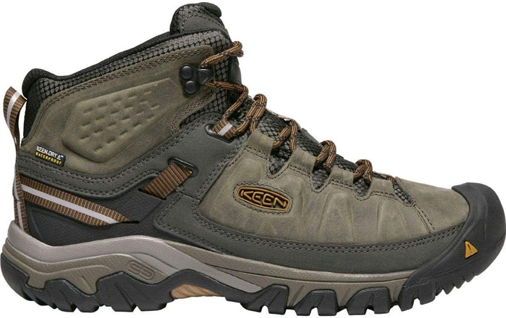 KEEN Targhee III Herren-Wanderstiefel, mittelhoch, wasserdicht 40 EU Black Olive Golden Brown, 40 EU