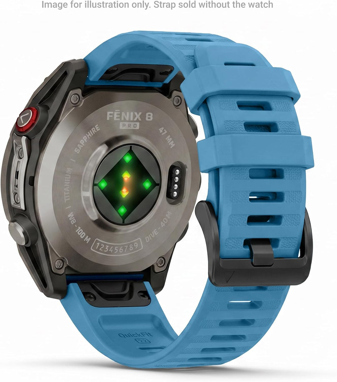 Garmin Quickfit Armband, Silikon, passend für Fenix, Epix, Instinct Serie, Forerunner 745/945/955, M