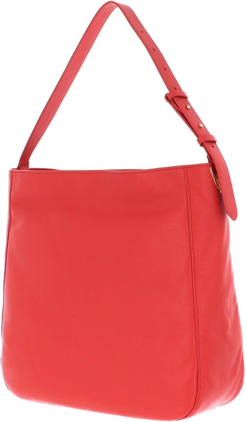 Coccinelle Lea Shoulder Bag Coral Red