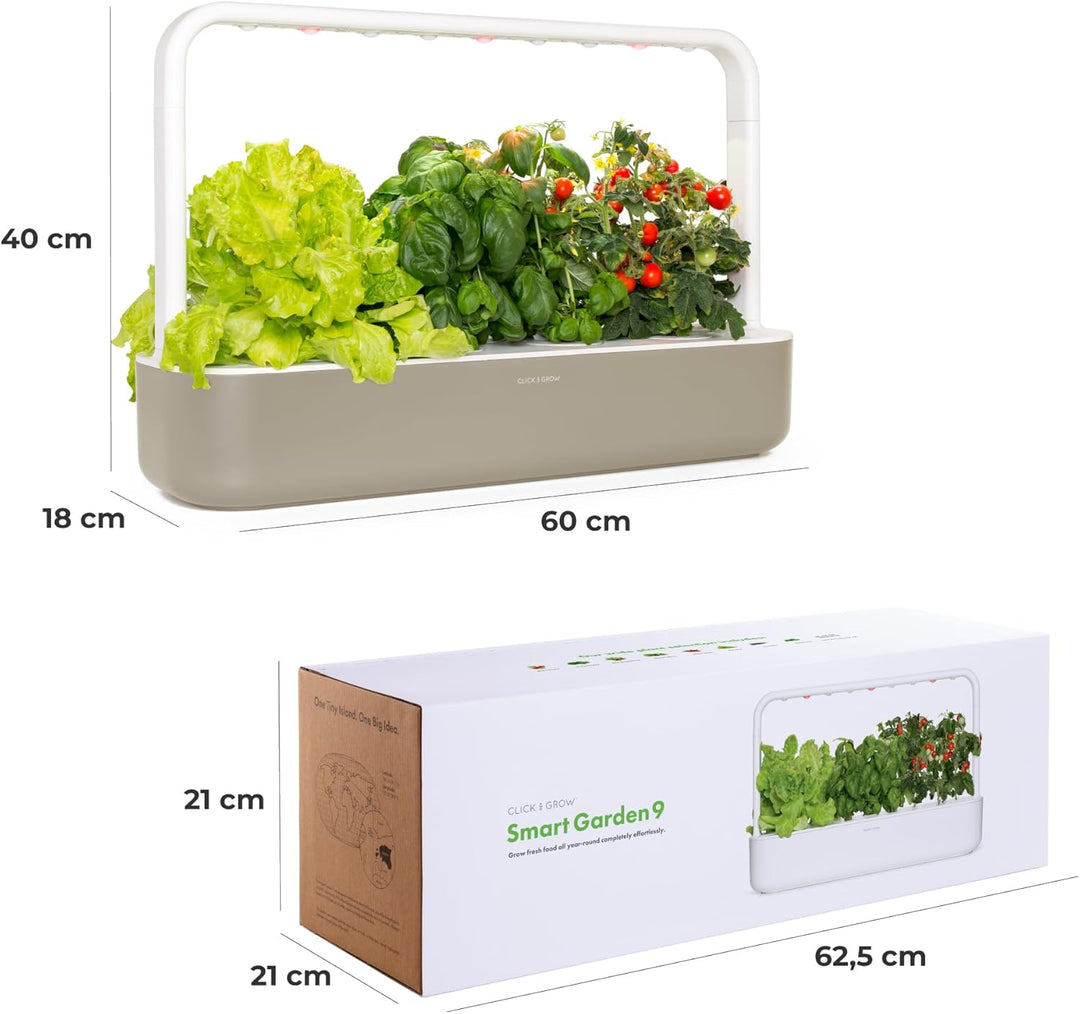 Click and Grow Growbox, Smart Garden, einfacher als Hydroponisches anzuchtsystem, Indoor Garten, krä
