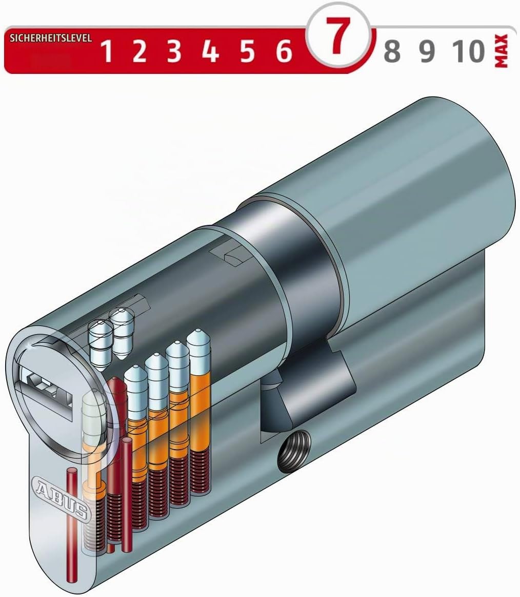 ABUS EC550 Profil-Knaufzylinder Länge Z30/K35mm mit 10 Schlüssel