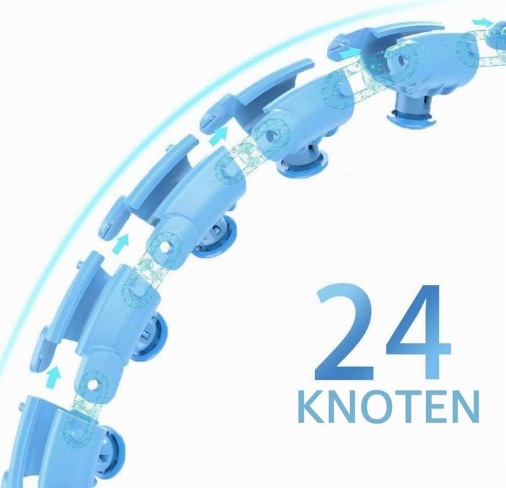 Smart Hula-Hoop-Reifen einstellbar zum Trainieren, Fitness Bauchtrainer Gymnastikreifen - SPINSLIM B